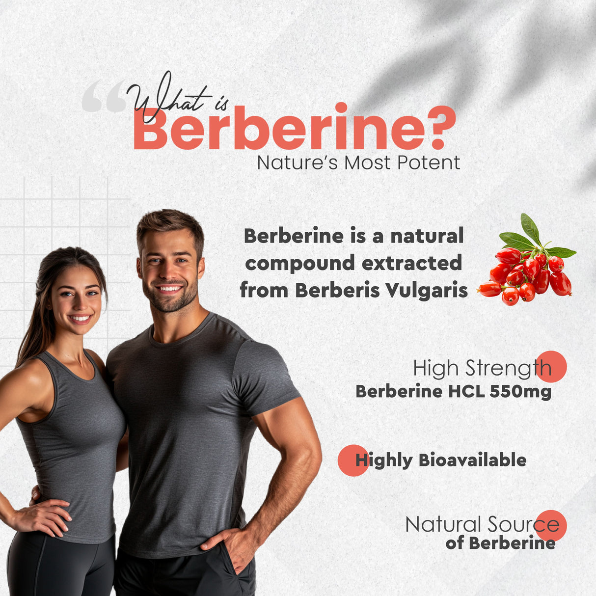 Vitaminnica Berberine HCL Capsules –1100 mg | Blood Sugar Balance, Metabolic Health & Weight Support | 60 Veg Capsules