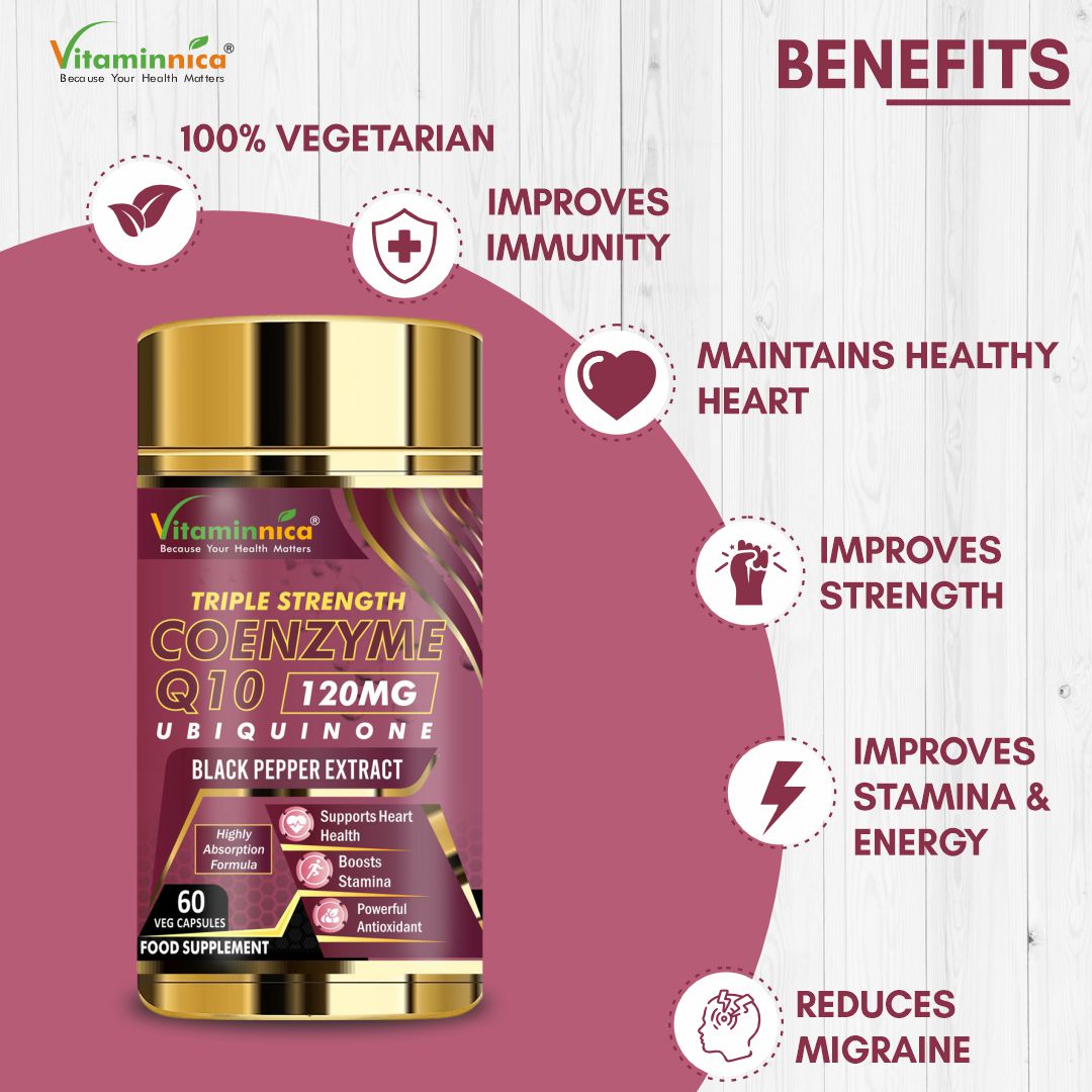 Vitaminnica Coenzyme Q10 120mg- 60 Capsules
