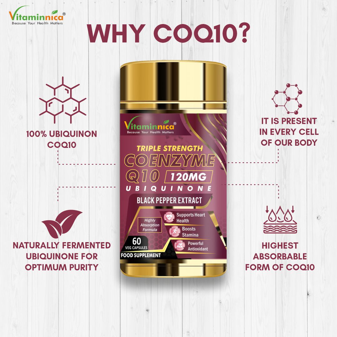 Vitaminnica Coenzyme Q10 120mg- 60 Capsules