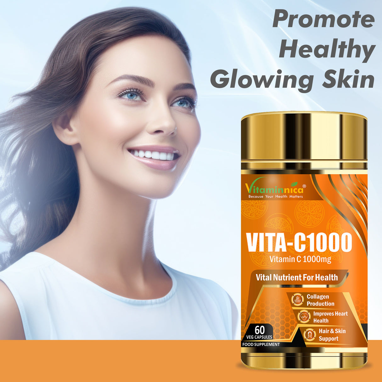 Vitaminnica Vita C 1000mg- 60 Capsules