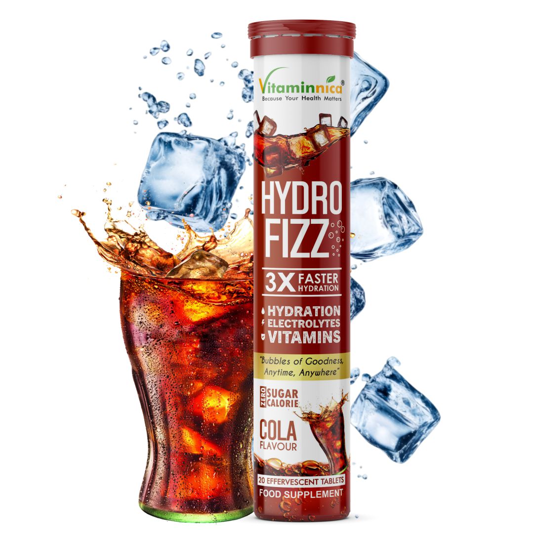 Vitaminnica Hydro Fizz- 20 Effervescent Tablets | Ultimate Hydration, Electrolytes & Vitamin Boost
