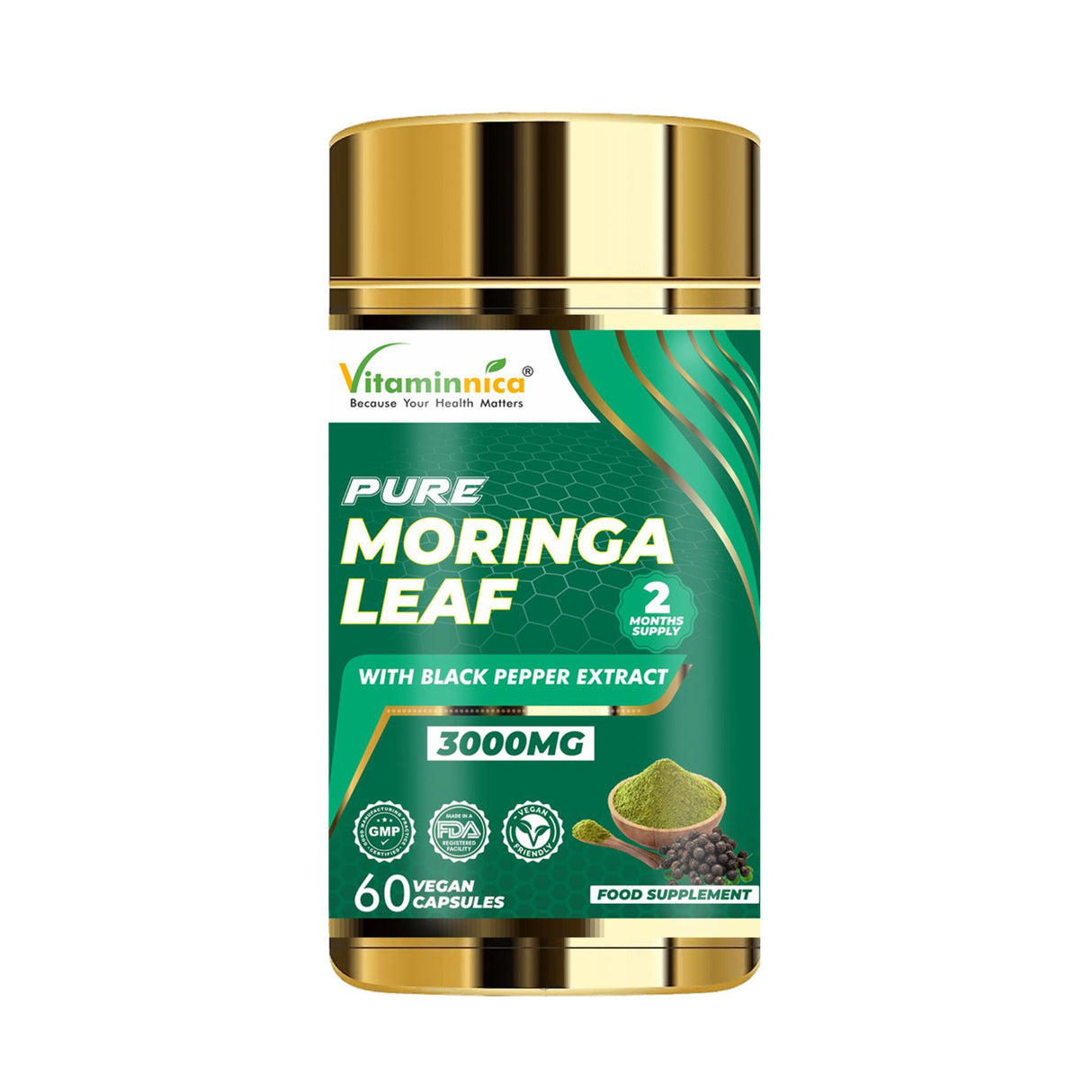 Vitaminnica Moringa Leaf- 60 Capsules