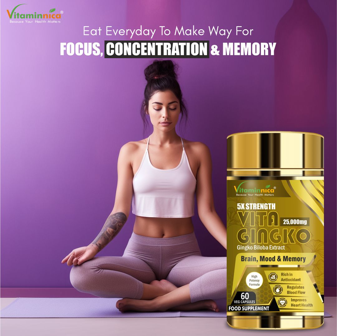 Vitaminnica Vita Gingko 500mg- 60 Capsules