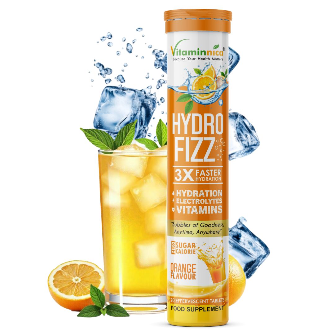 Vitaminnica Hydro Fizz- 20 Effervescent Tablets | Ultimate Hydration, Electrolytes & Vitamin Boost