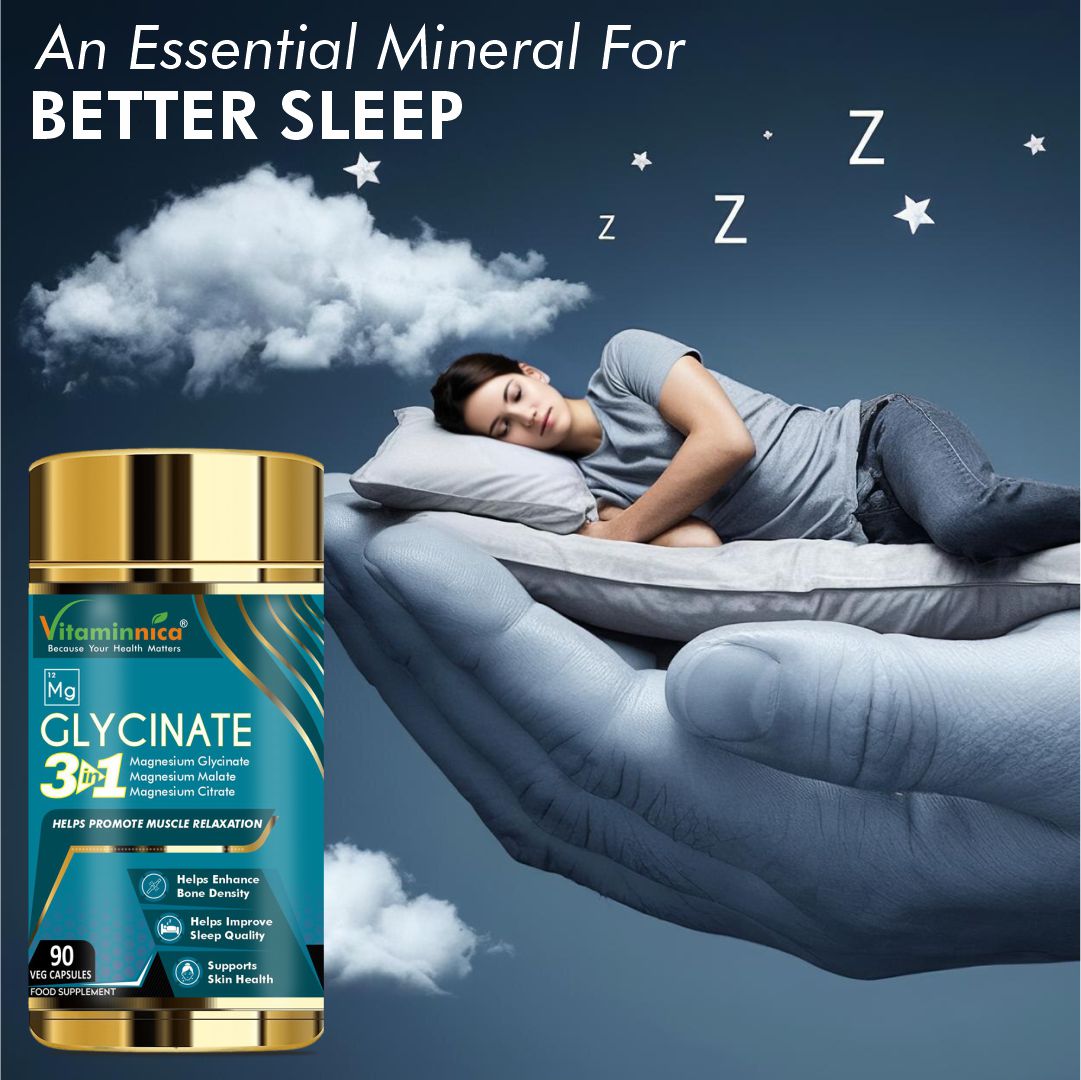 Vitaminnica Magnesium Glycinate 3 in 1- 90 Capsules