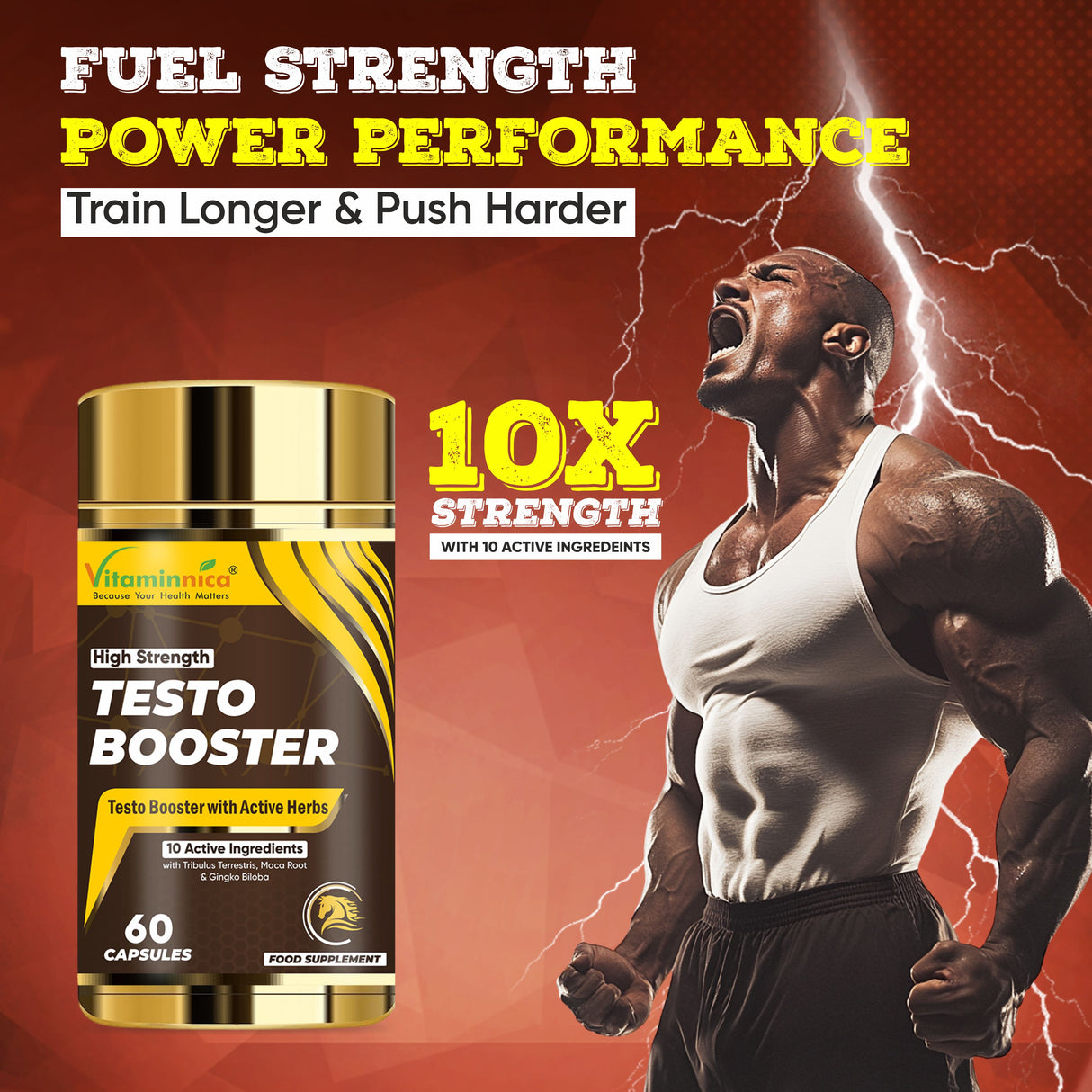 Vitaminnica Testo Booster- 60 Capsules