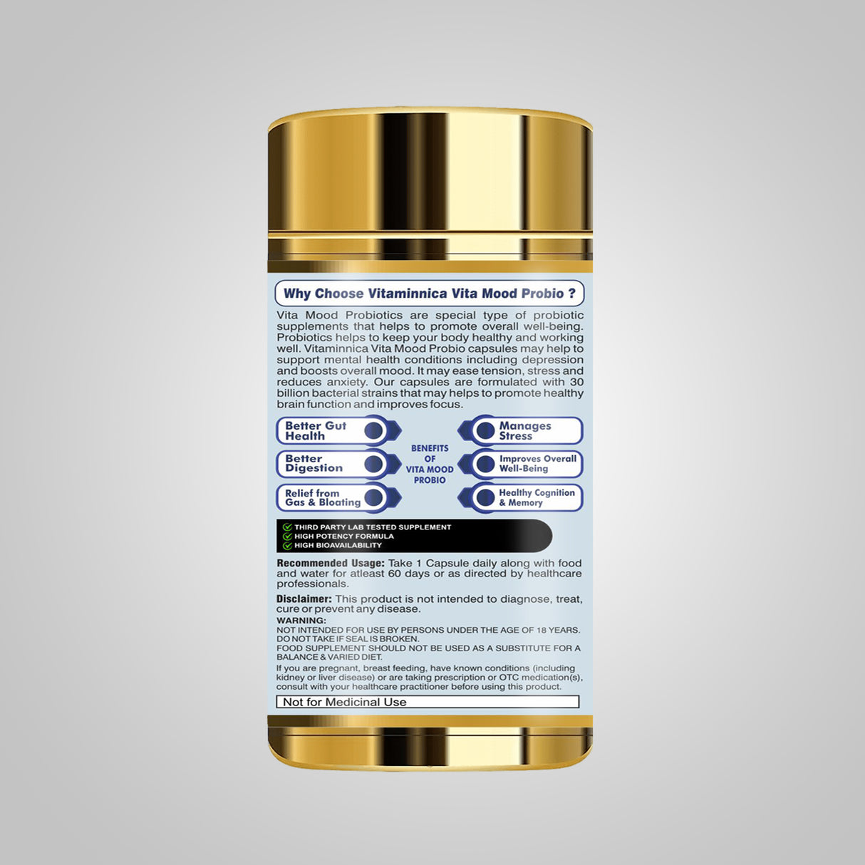 Vitaminnica Vita Mood Probio- 60 Capsules