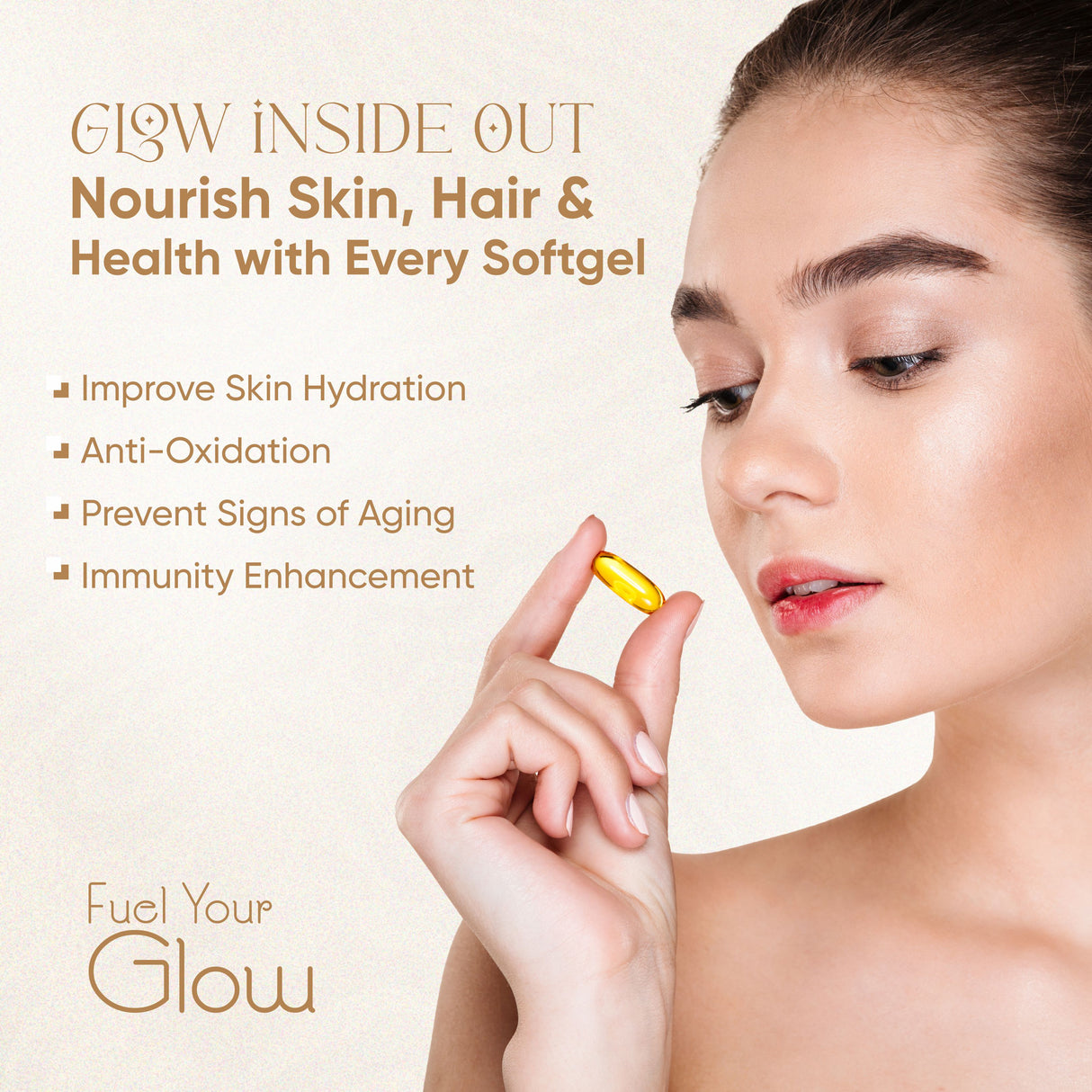 Vitaminnica Vitamin E- 120 Softgels | Antioxidant Support for Skin, Hair, Immunity & Cellular Protection