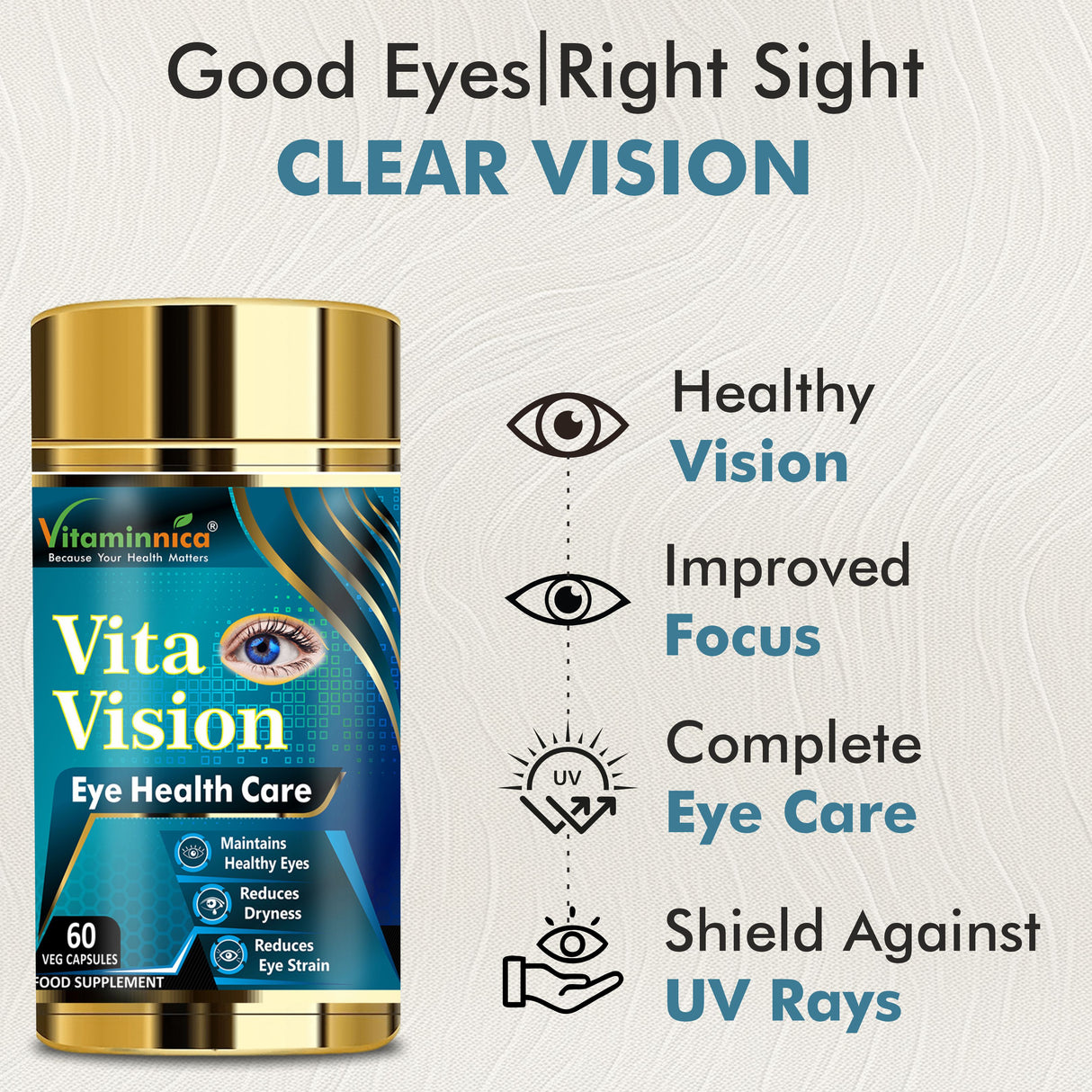 Vitaminnica Vita Vision - Maintain Healthy Eyes- 60 Capsules