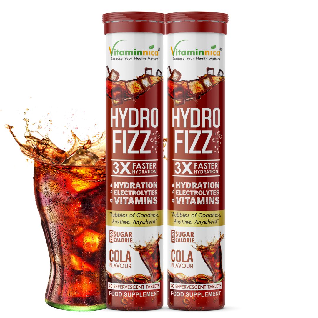 Vitaminnica Hydro Fizz- 20 Effervescent Tablets | Ultimate Hydration, Electrolytes & Vitamin Boost