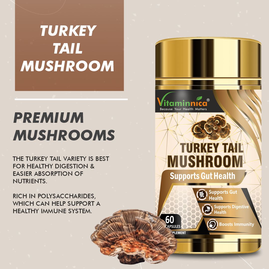 Vitaminnica Turkey Tail Mushroom- 60 Capsules