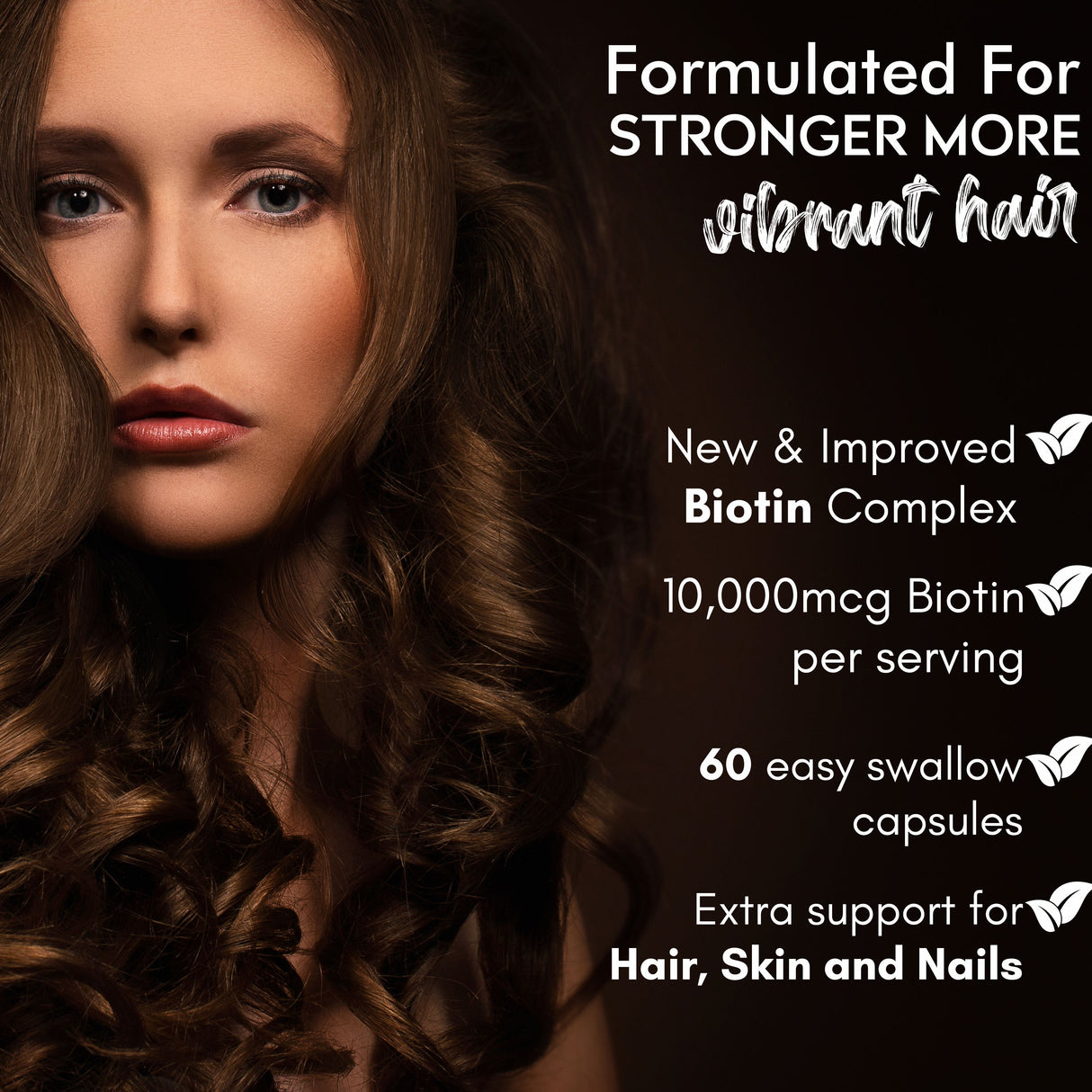 Vitaminnica Biotin - Better Hair, Skin and Nails - 60 Capsules