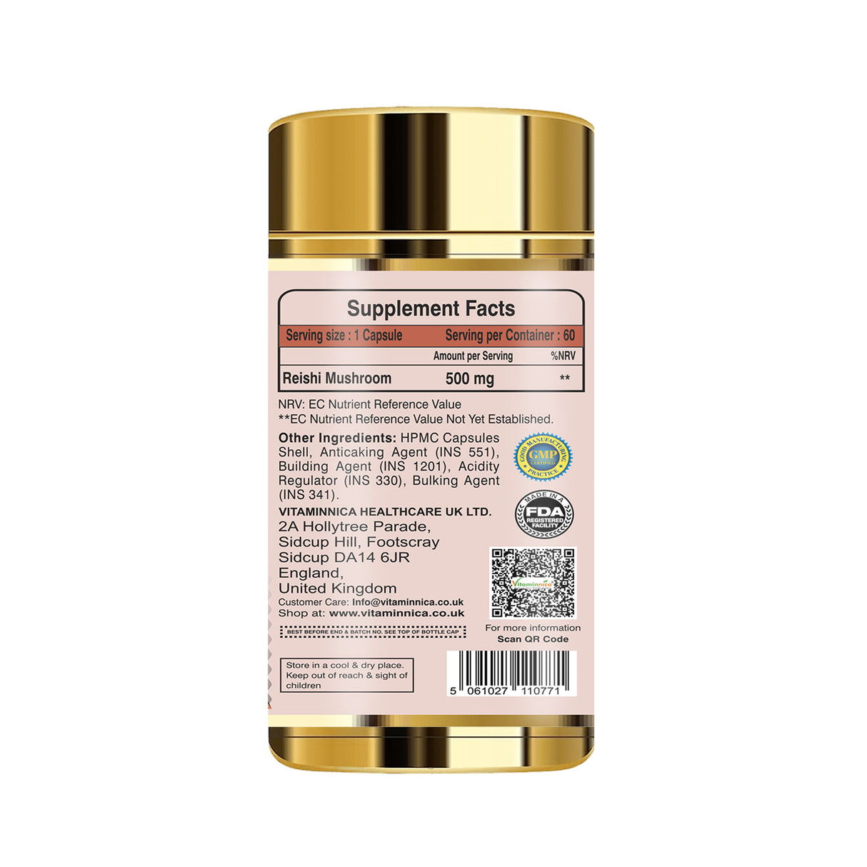 Vitaminnica Löwenmähnenpilz – 60 Kapseln