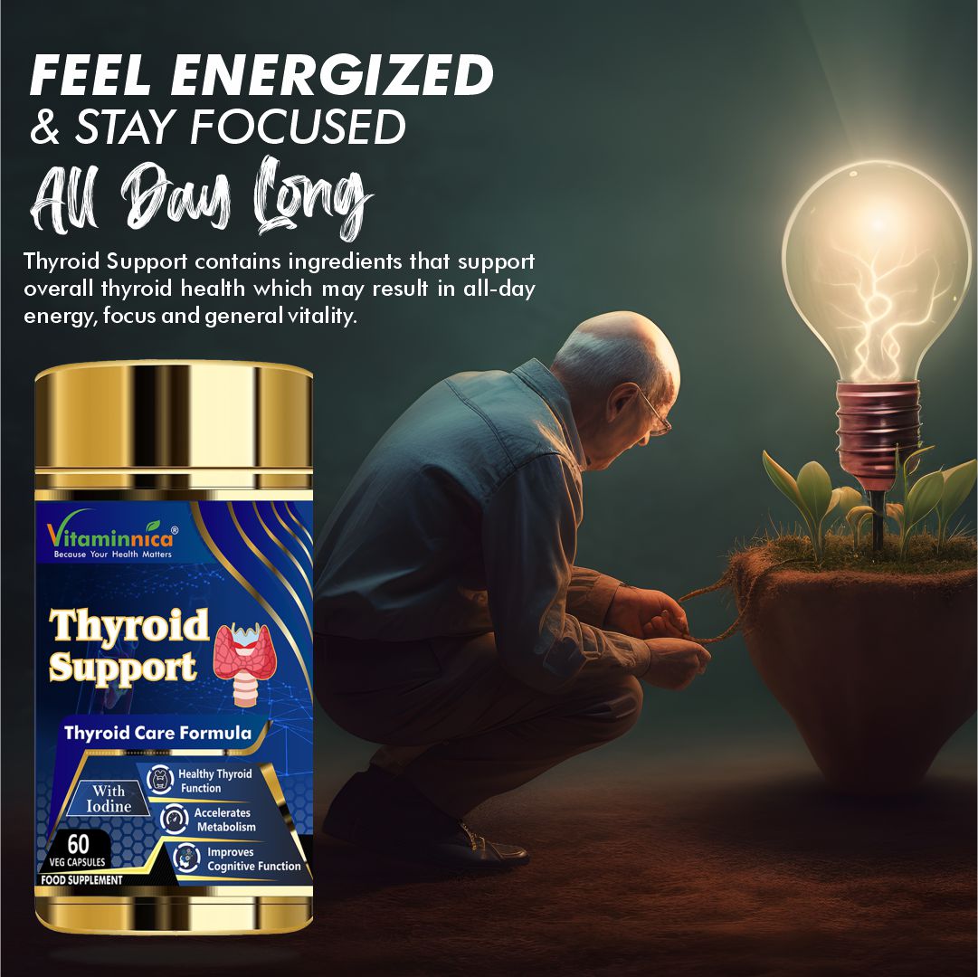 Vitaminnica Thyroid Support - Healthy Thyroid Function- 60 Capsules