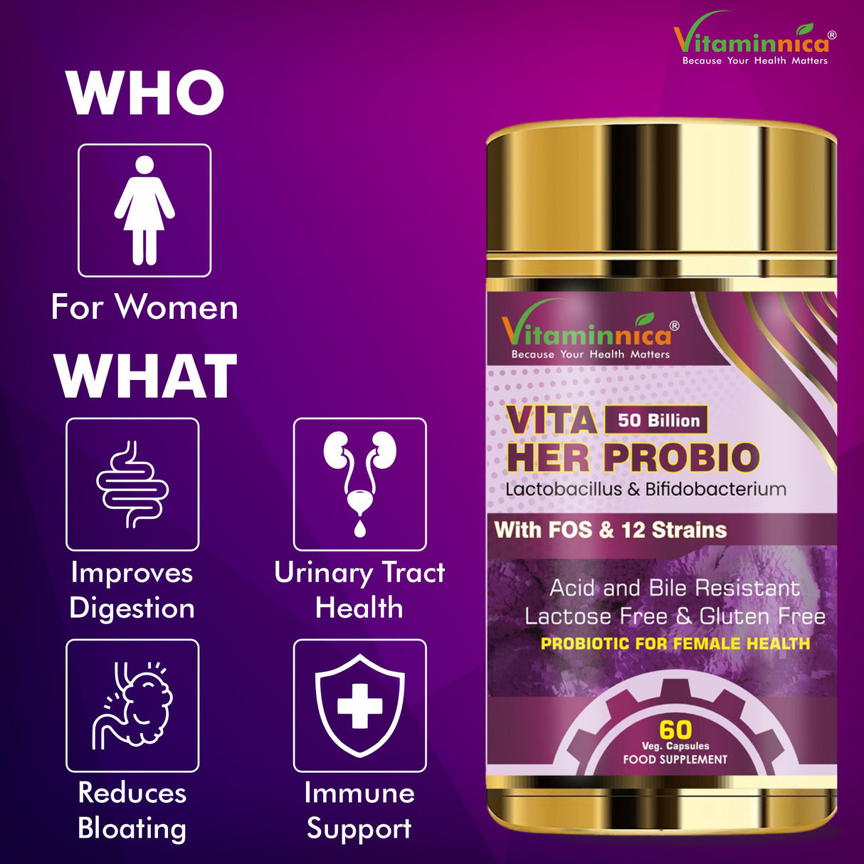 Vitaminnica Vita Her Probio- 60 Capsules