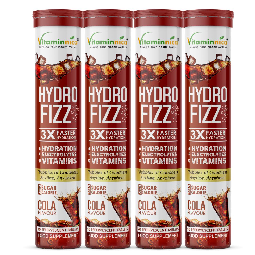 Vitaminnica Hydro Fizz- 20 Effervescent Tablets | Ultimate Hydration, Electrolytes & Vitamin Boost