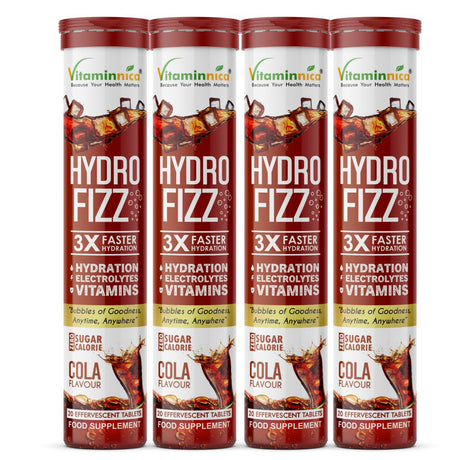 Vitaminnica Hydro Fizz- 20 Effervescent Tablets | Ultimate Hydration, Electrolytes & Vitamin Boost