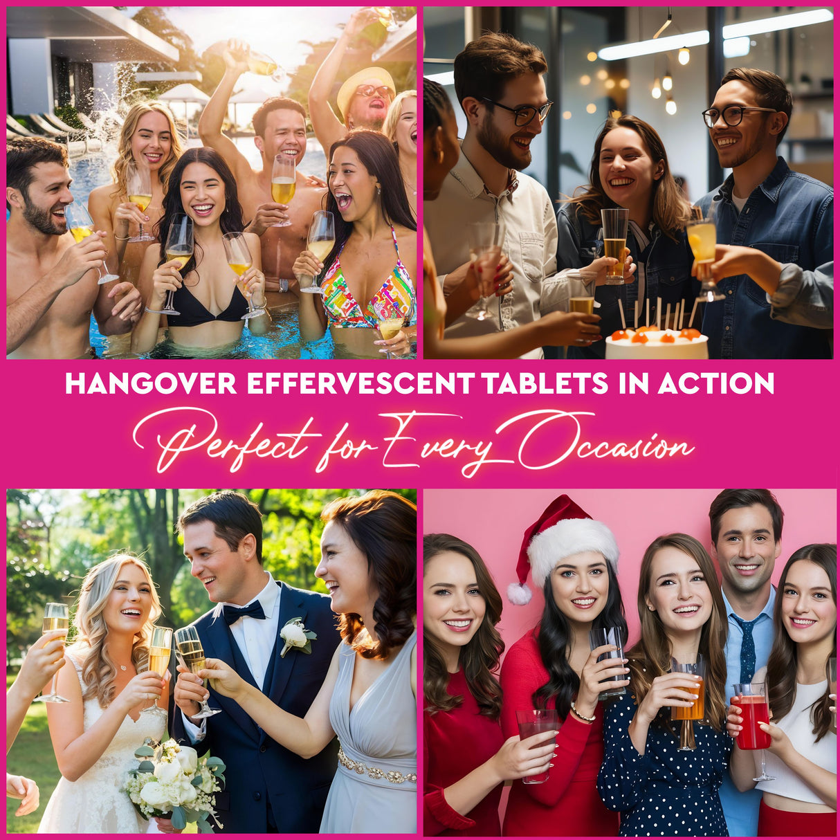 Vitaminnica Pre Booz Anti-Hangover Effervescent Tablets Orange Flavour – Buy 2 Get 1 Free | Hydration, Electrolytes, Vitamins & Liver Support | Before & After Alcohol Supplement