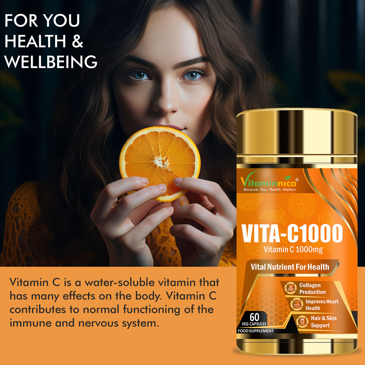 Vitaminnica Vita C 1000mg- 60 Capsules