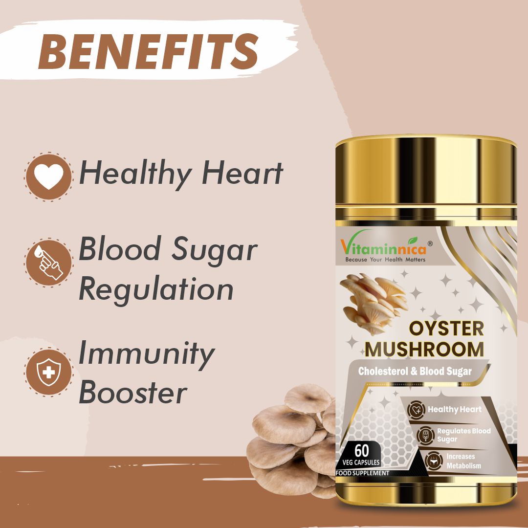 Vitaminnica Oyster Mushroom- 60 Capsules