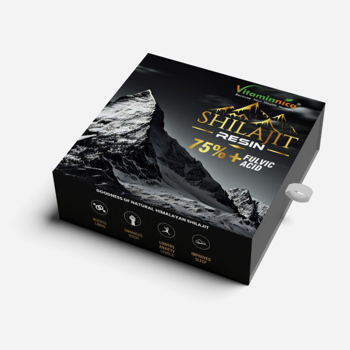 Vitaminnica Shilajit Resin- Pure Organic Himalayan Shilajit with Trace Minerals & Fulvic Acid- 20g