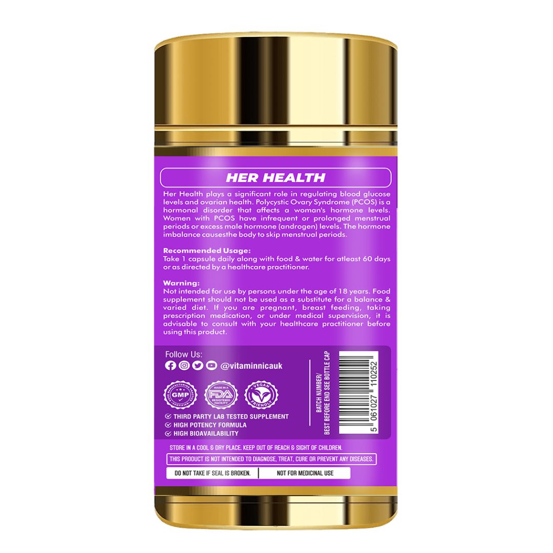 Vitaminnica Her Health PCOS Care – 60 Kapseln