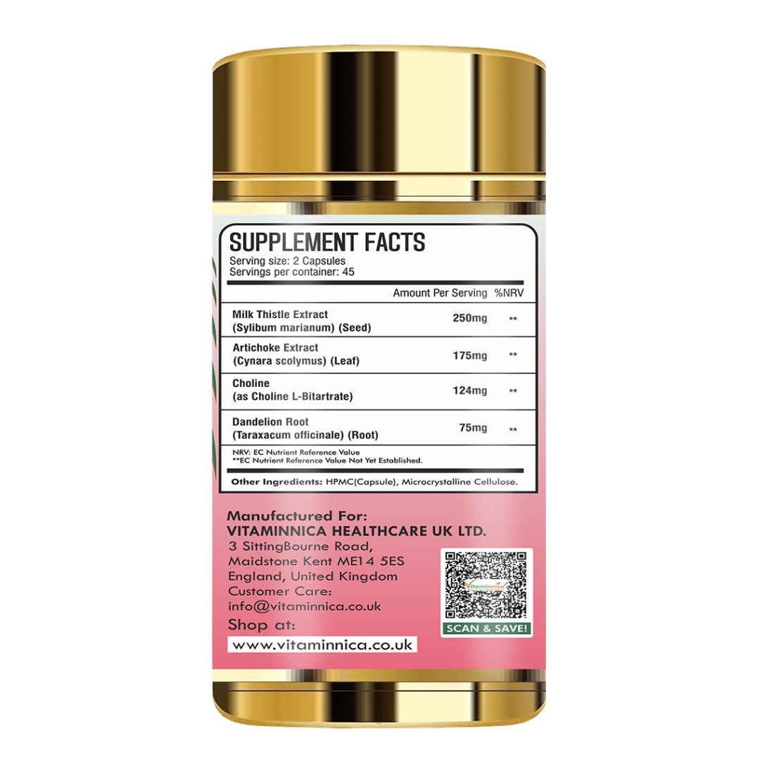 Vitaminnica Milk Thistle Complex- High Strength- 90 Capsules