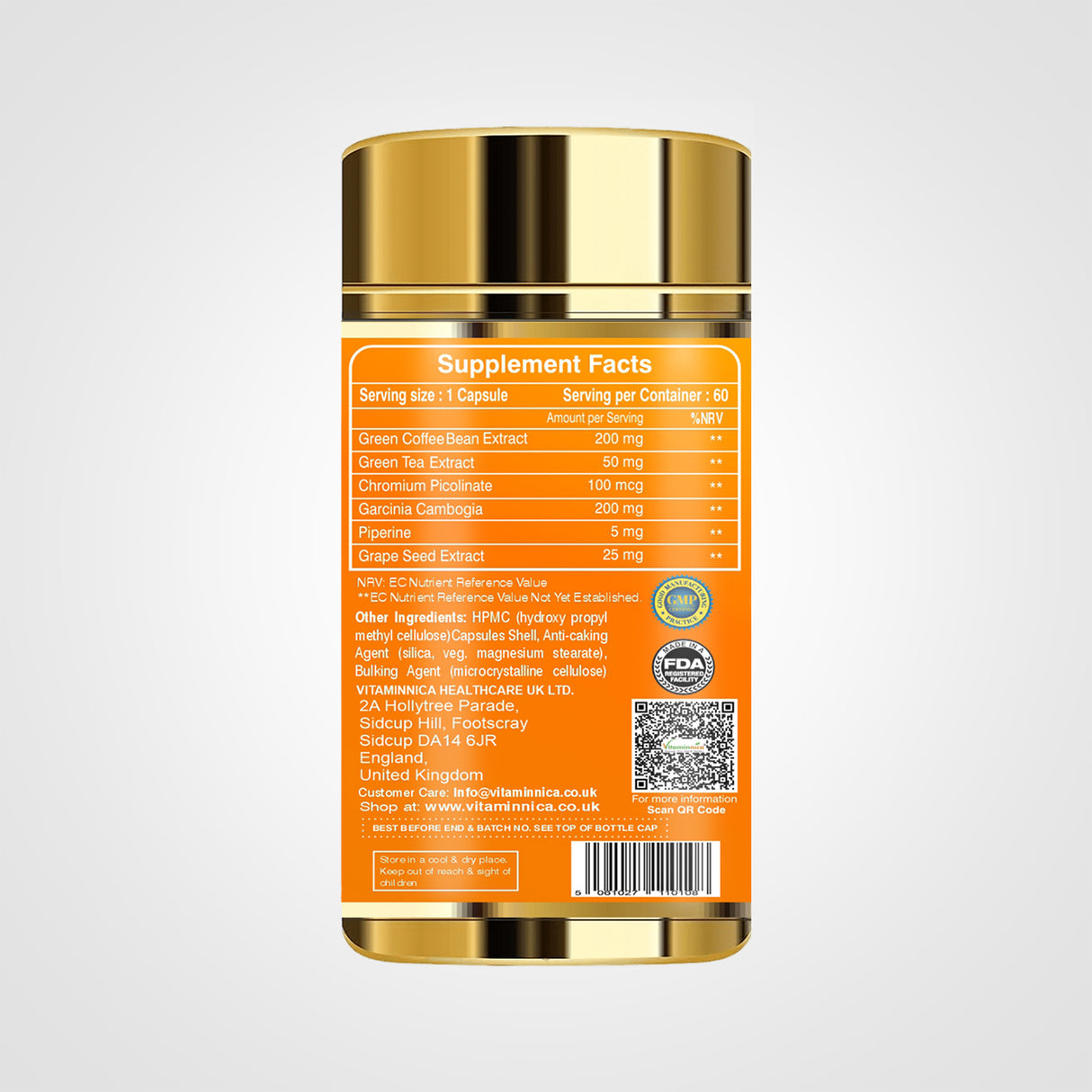 Vitaminnica Keto Fat Burner - Weight management - 60 Capsules