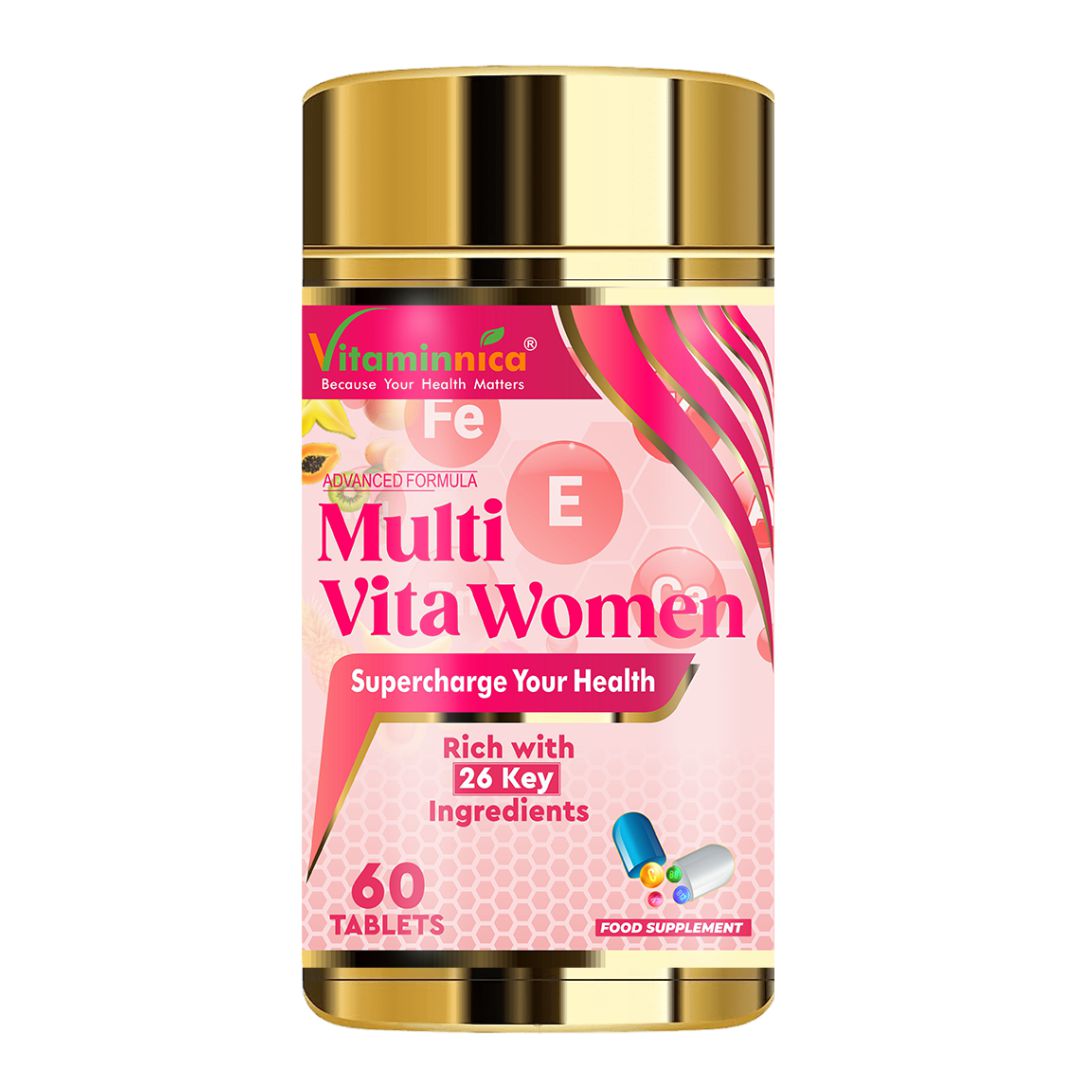Vitaminnica Multi Vita Women (Multivitamine) – Verbessert das Energieniveau – 60 Tabletten