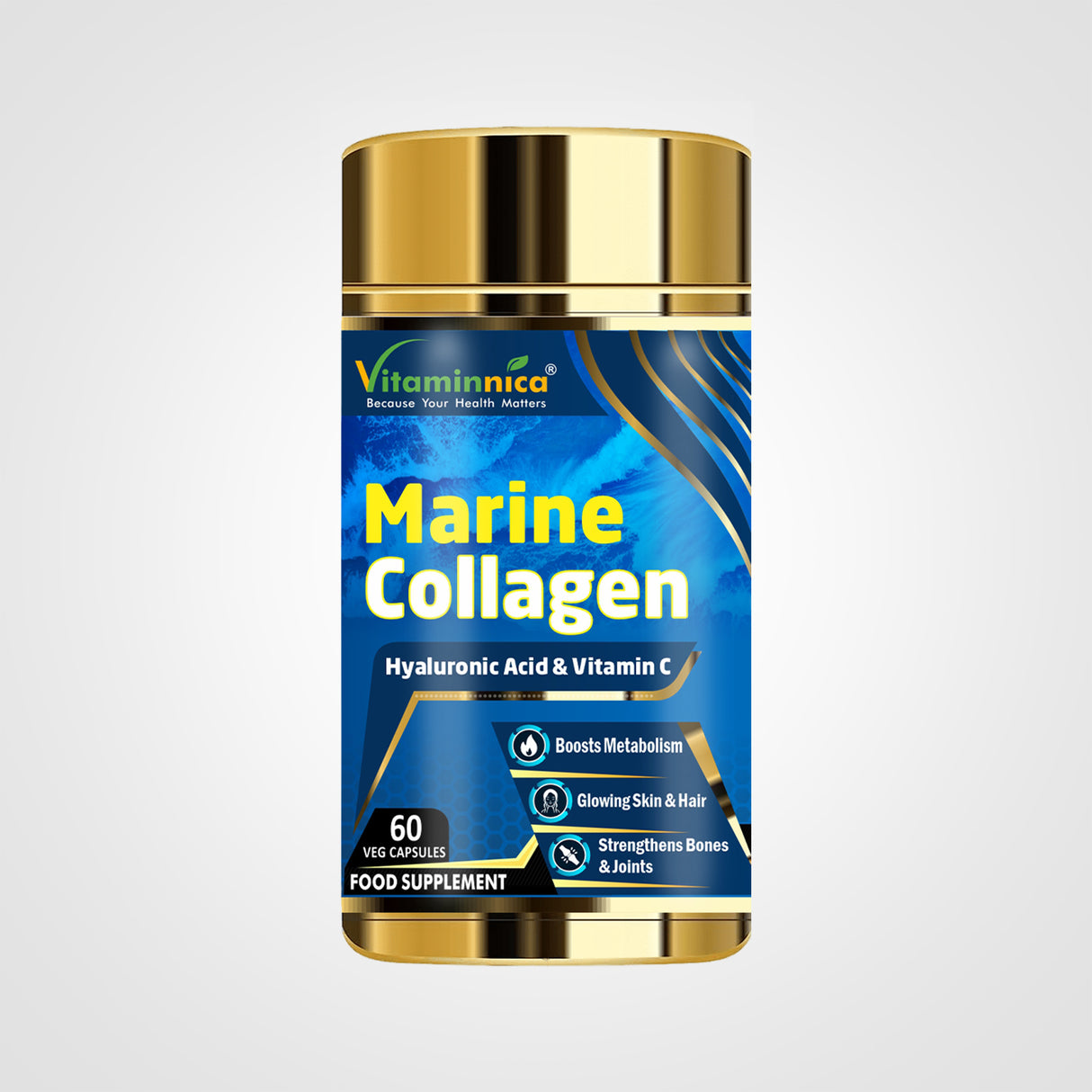 Collagène à base marine Vitaminnica - 60 capsules