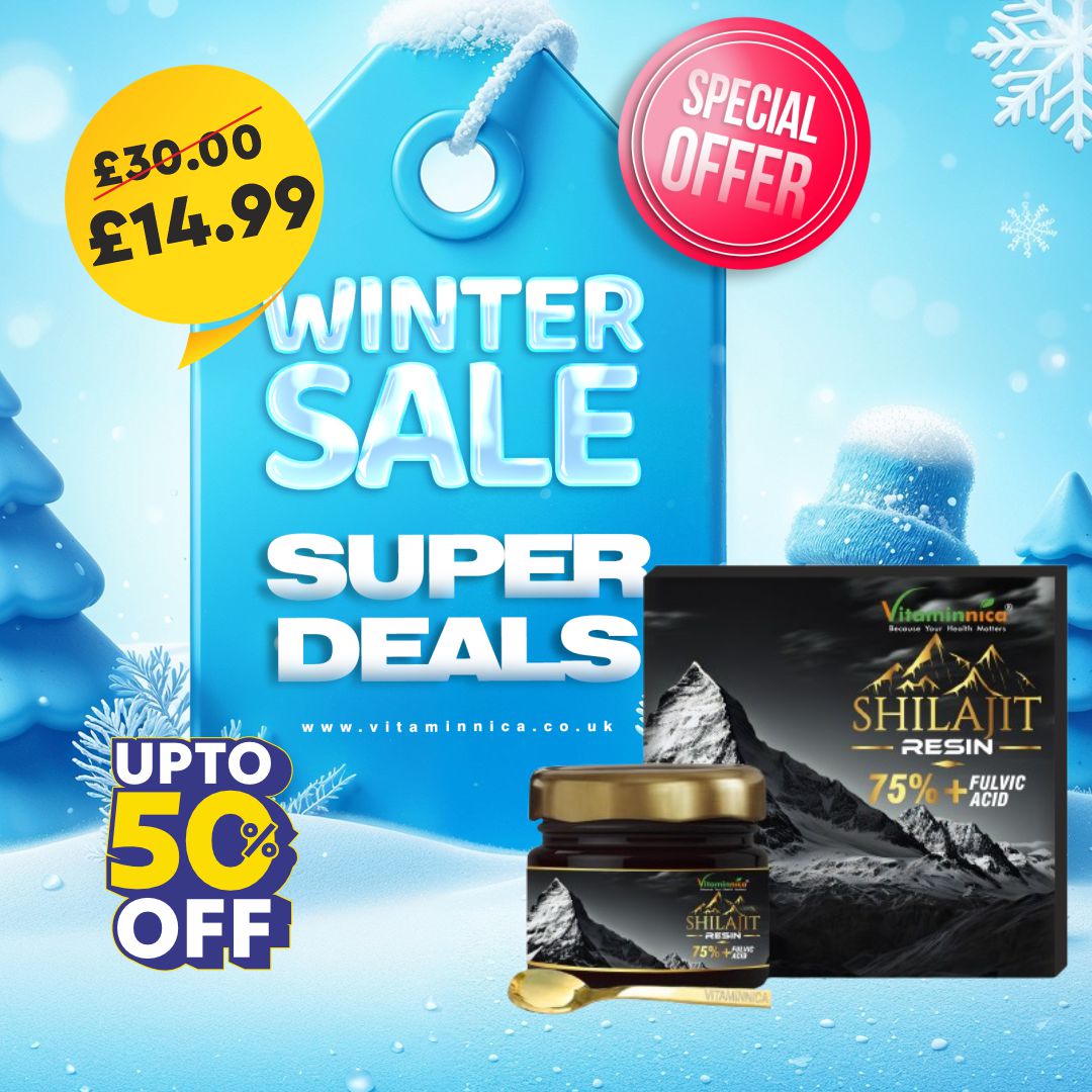 Vitaminnica Shilajit Resin | Black Friday Sale Offer | Pure Organic Himalayan Shilajit with Trace Minerals & Fulvic Acid- 20g