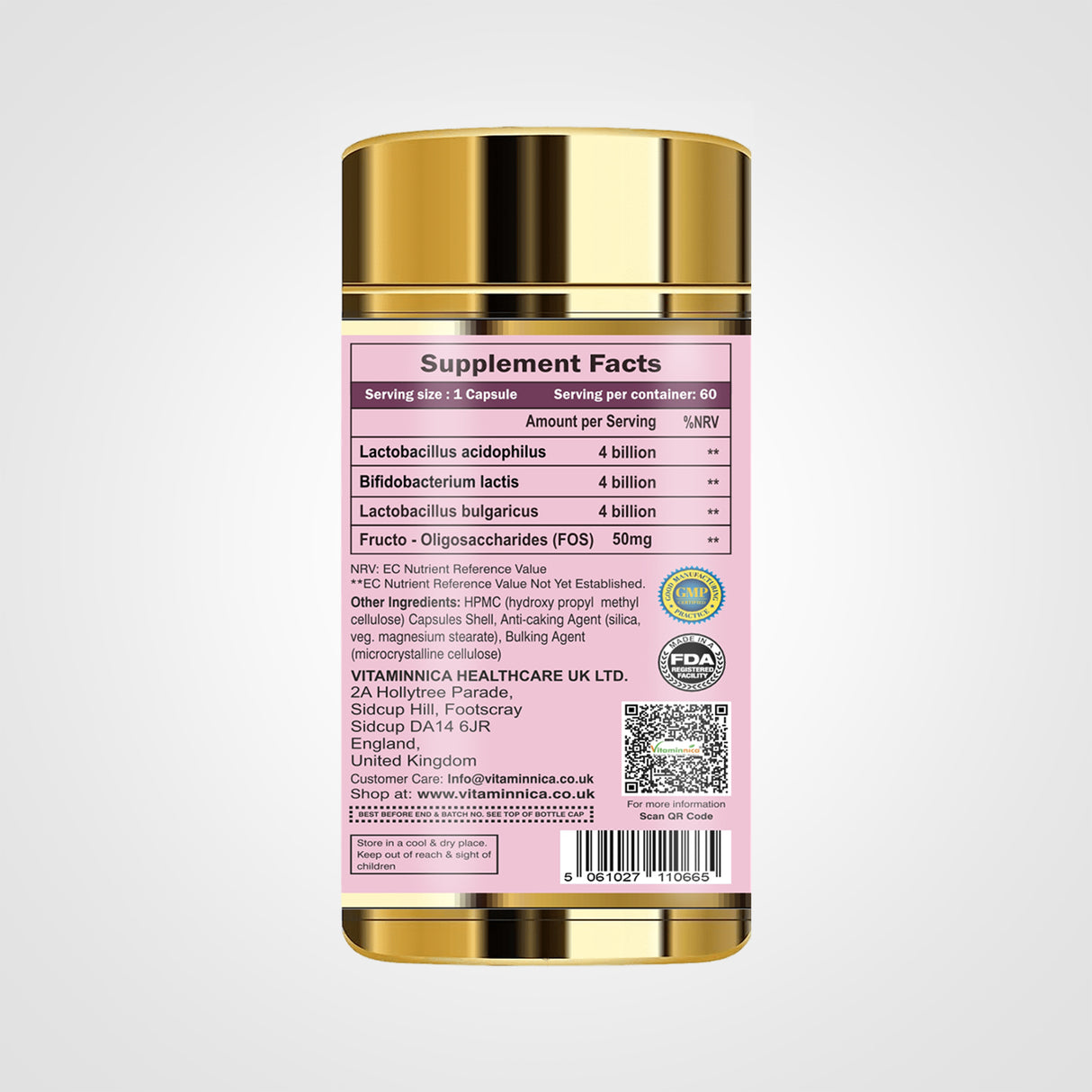 Vitaminnica Vita Acido Probio- 60 Capsules