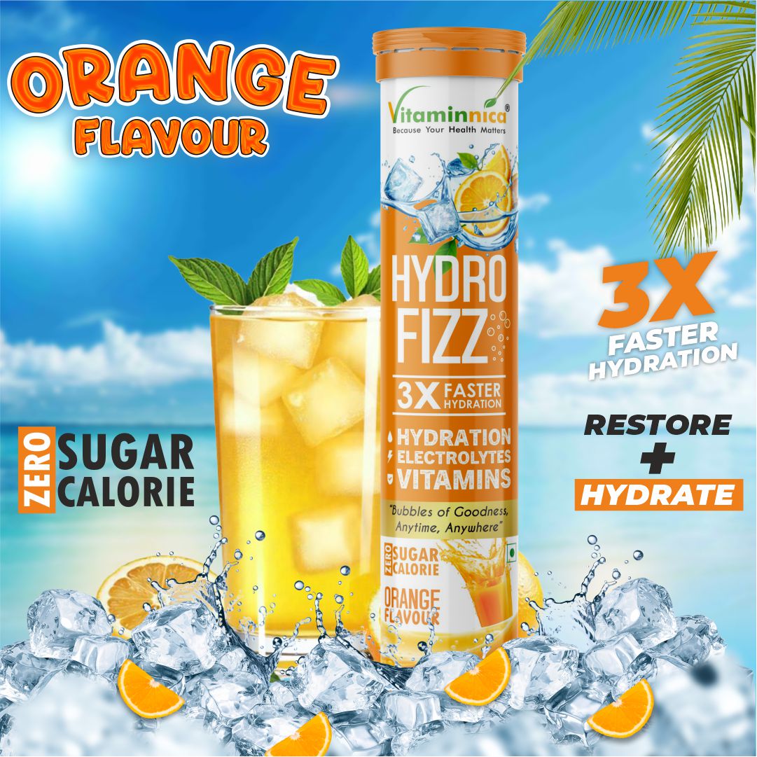 Vitaminnica Hydro Fizz- 20 Effervescent Tablets | Ultimate Hydration, Electrolytes & Vitamin Boost
