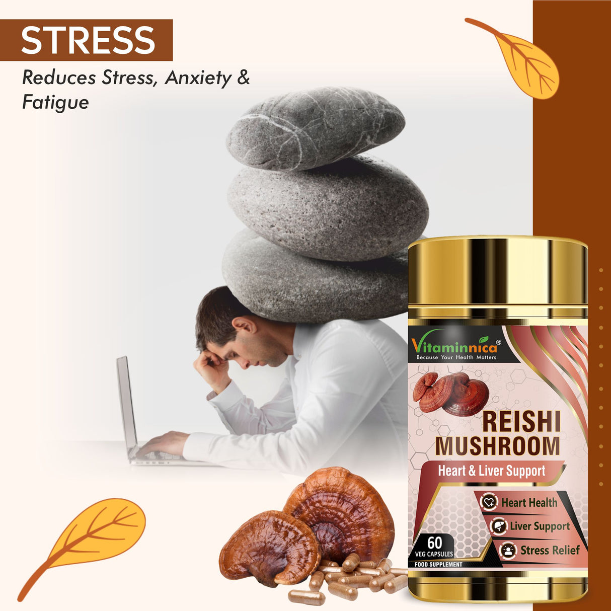 Vitaminnica Löwenmähnenpilz – 60 Kapseln