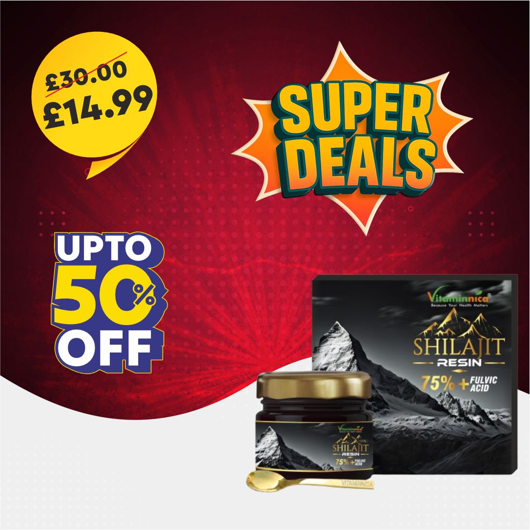 Vitaminnica Shilajit Resin | Black Friday Sale Offer | Pure Organic Himalayan Shilajit with Trace Minerals & Fulvic Acid- 20g