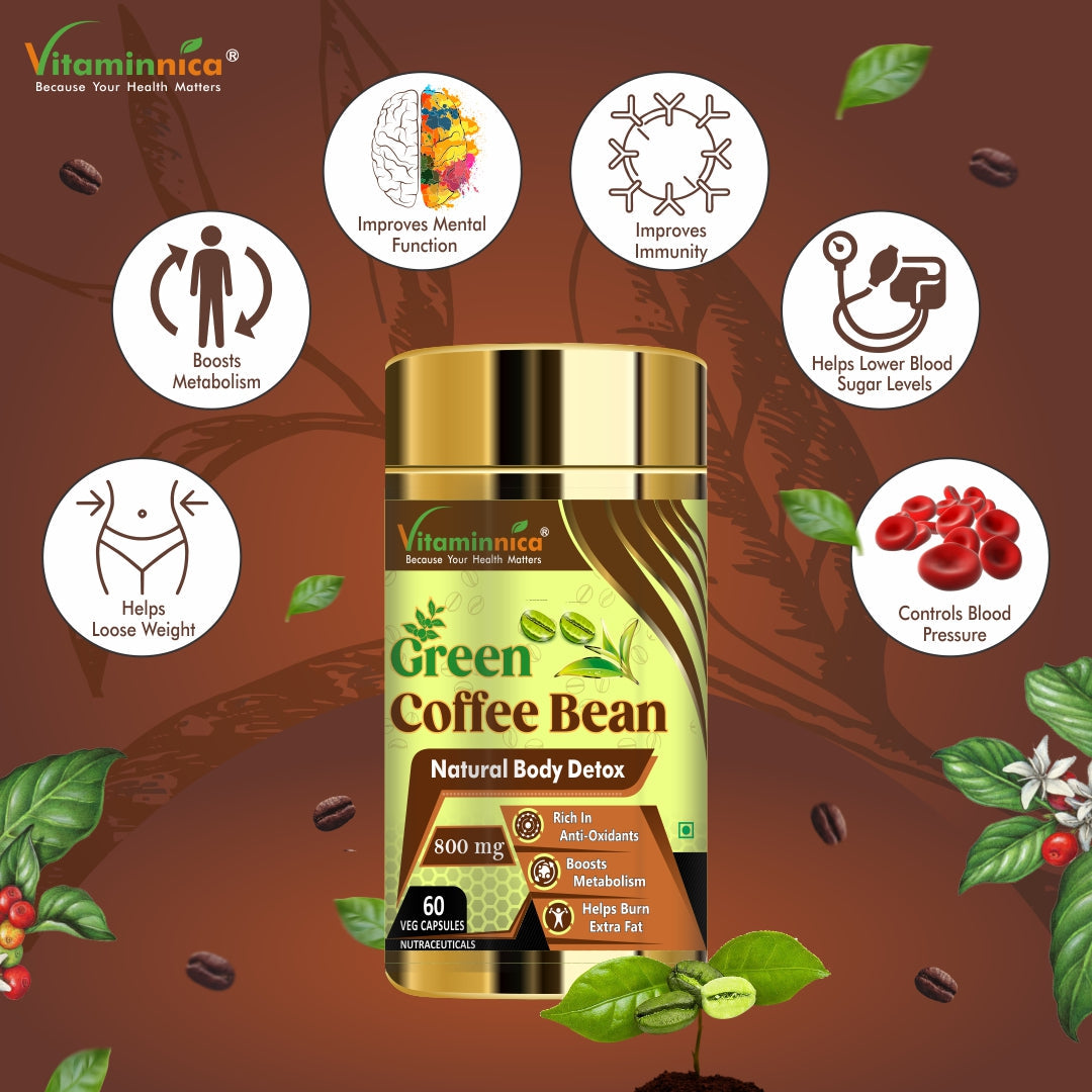 Vitaminnica Green Coffee Bean- 60 Capsules - vitaminnicahealthcare