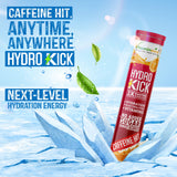Vitaminnica Hydro Kick- 20 Effervescent Tablets | Hydration + Energy Boost | Electrolytes, Coconut Water, Caffeine & Green Tea | Vitamins & Minerals | Rehydration & Refreshing Energy Drink