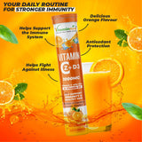Vitaminnica Vitamin C + Zinc + D3- 20 Effervescent Tablets – High-Strength Vitamin C Drink for Immunity, Hydration, and Recovery | Sugar-Free, Orange Flavour