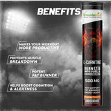 Vitaminnica L-Carnitine- 20 Effervescent Tablets Orange Flavour – Fat Metabolism, Energy & Weight Management Support | Fast-Absorbing Metabolic Drink