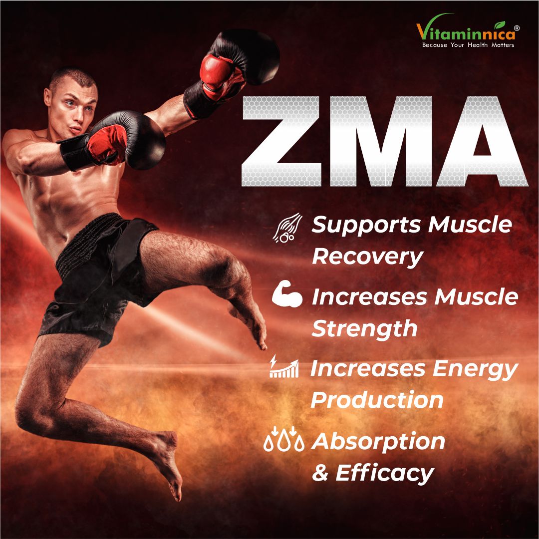 Sports Bundle- Vitaminnica ZMA+ Battlezone Pre-workout + Creatine Monohydrate- 180 Capsules