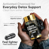 Vitaminnica Activated Charcoal 300mg- Supports Detox & Gas Relief- 60 Capsules