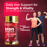 Vitaminnica Iron+Folic Acid- 60 Capsules