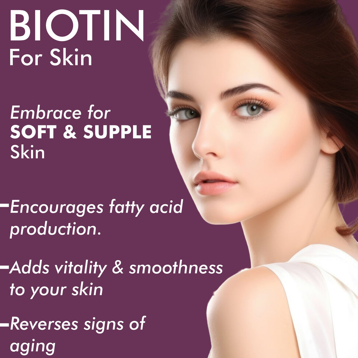 Vitaminnica Biotin - Better Hair, Skin and Nails - 60 Capsules