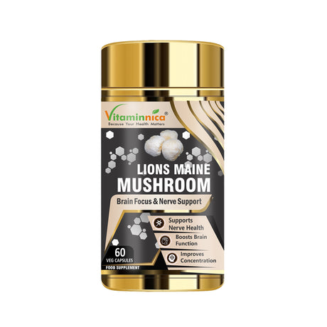 Vitaminnica Lion's Mane Mushroom Supplement with 60 capsules