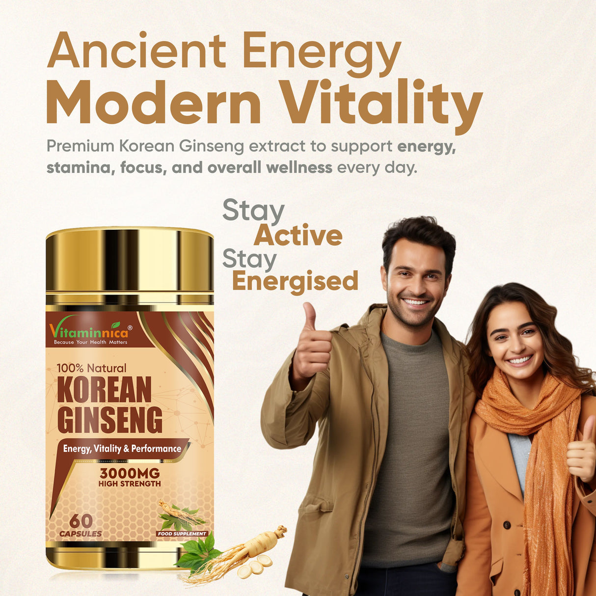 Vitaminnica Koreanischer Ginseng – 60 Kapseln