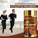 Vitaminnica Vita Ashwa- Ashwagandha 500mg- Rejuvenates your Body- 60 Capsules