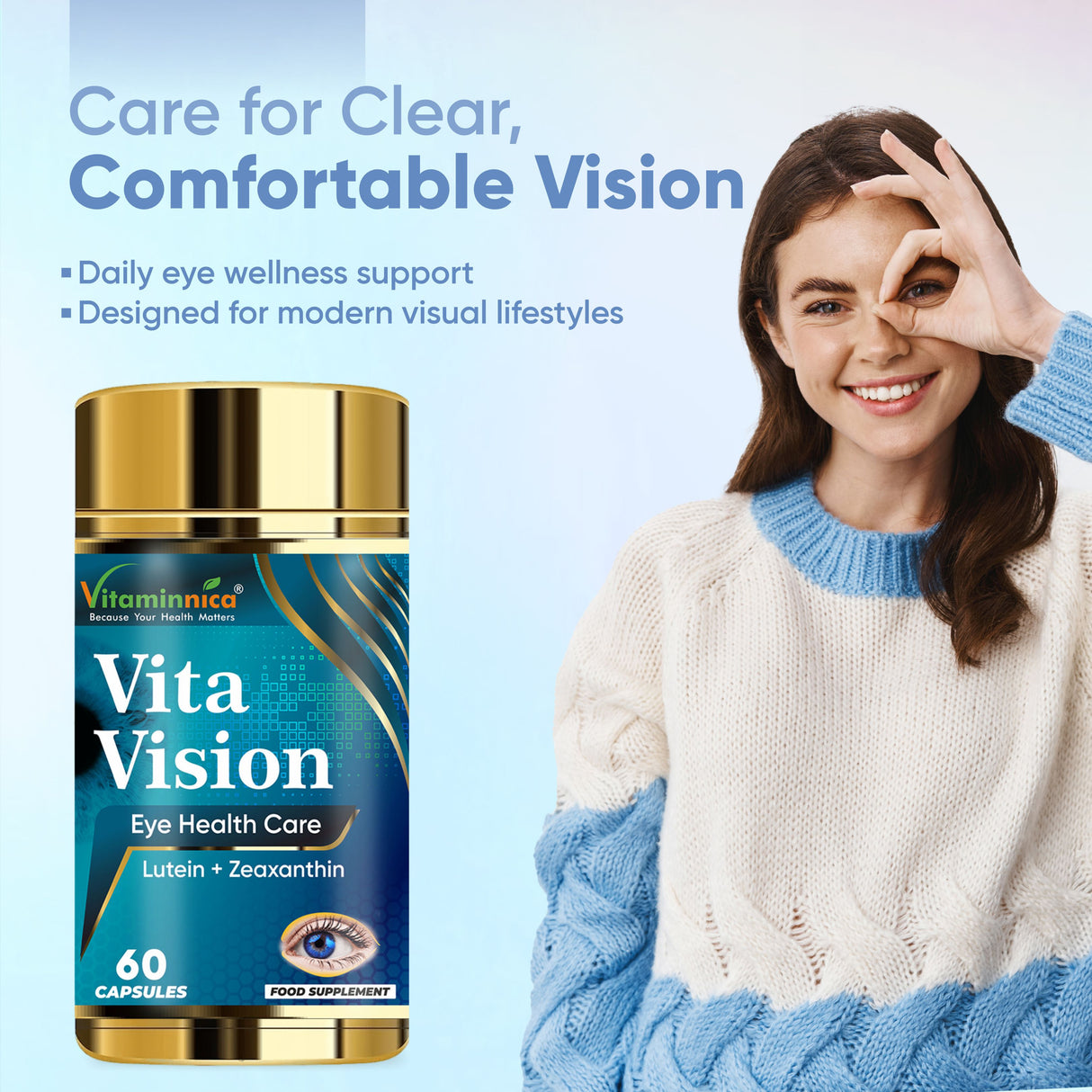 Vitaminnica Vita Vision - Maintenir des yeux sains - 60 capsules