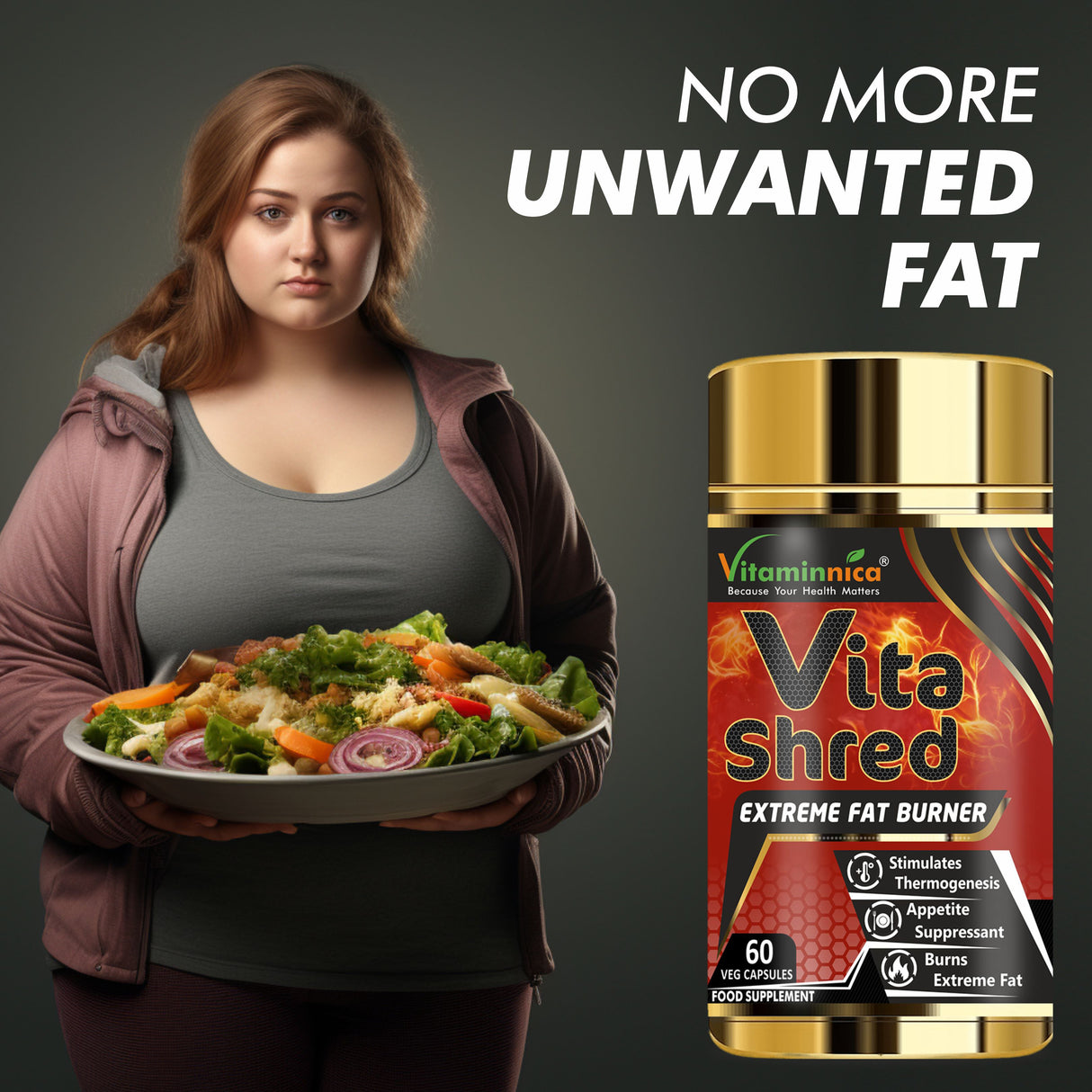 Vitaminnica VITA SHRED Extreme Fatburner – 60 Kapseln
