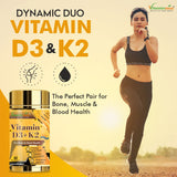 Vitaminnica Vitamin D3+K2 – Verbessert die Knochengesundheit – 60 Kapseln