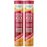 Vitaminnica Hydro Kick- 20 Effervescent Tablets | Hydration + Energy Boost | Electrolytes, Coconut Water, Caffeine & Green Tea | Vitamins & Minerals | Rehydration & Refreshing Energy Drink